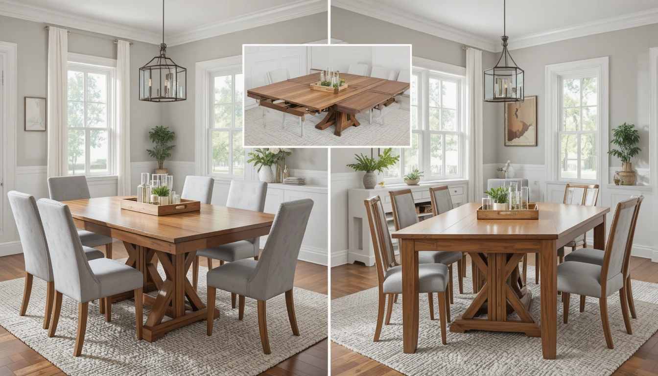 Extendable Farmhouse Table
