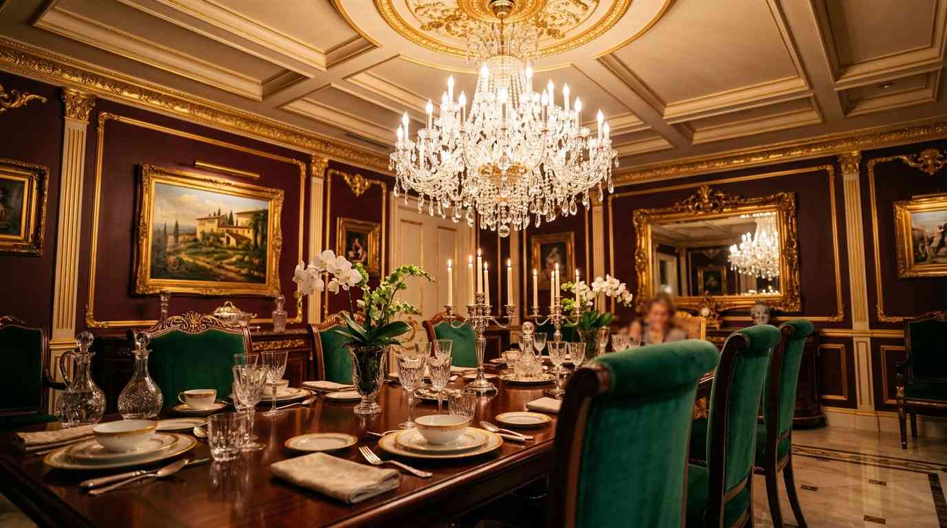 Italian Dining room with Wine Bar