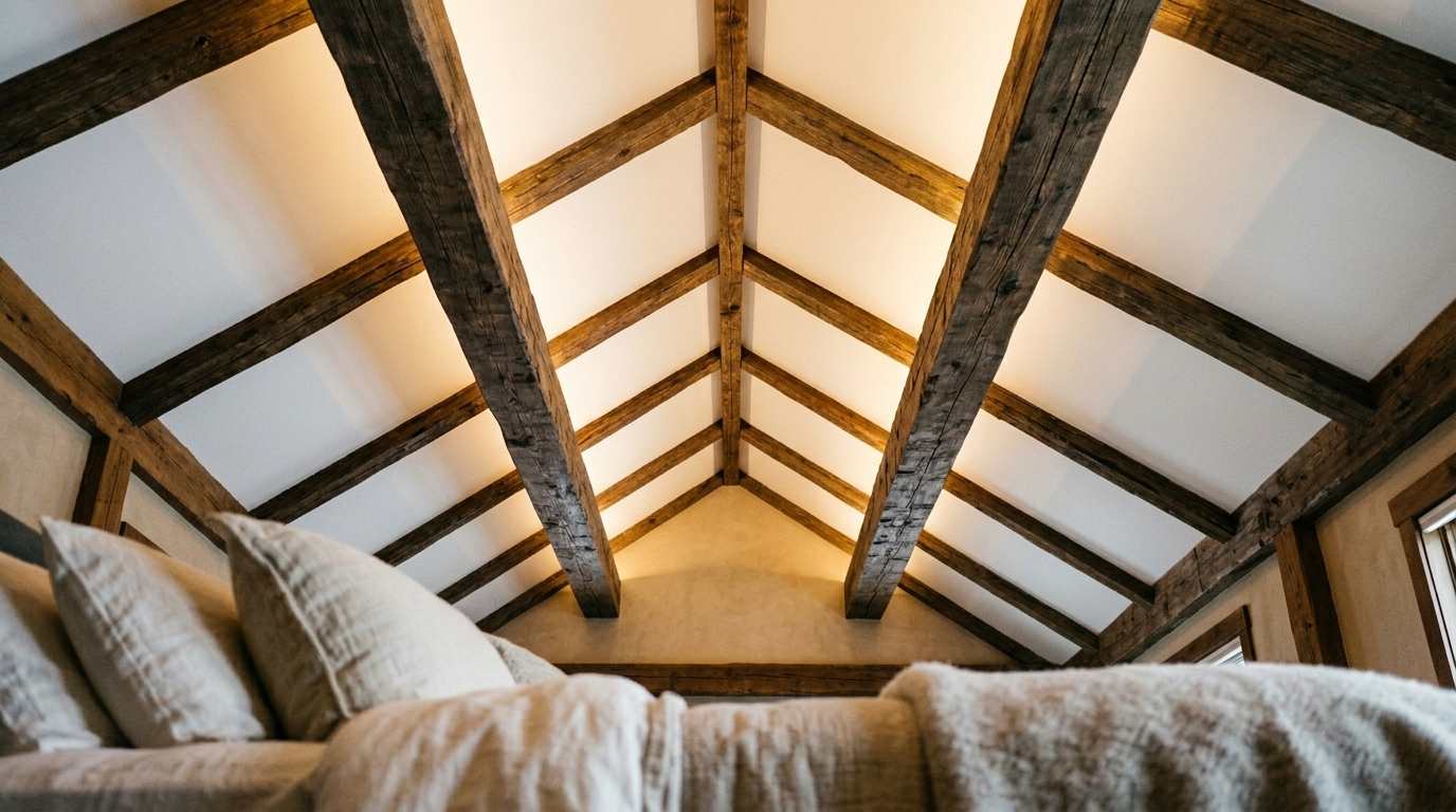 Exposed Wood Beam Ceiling