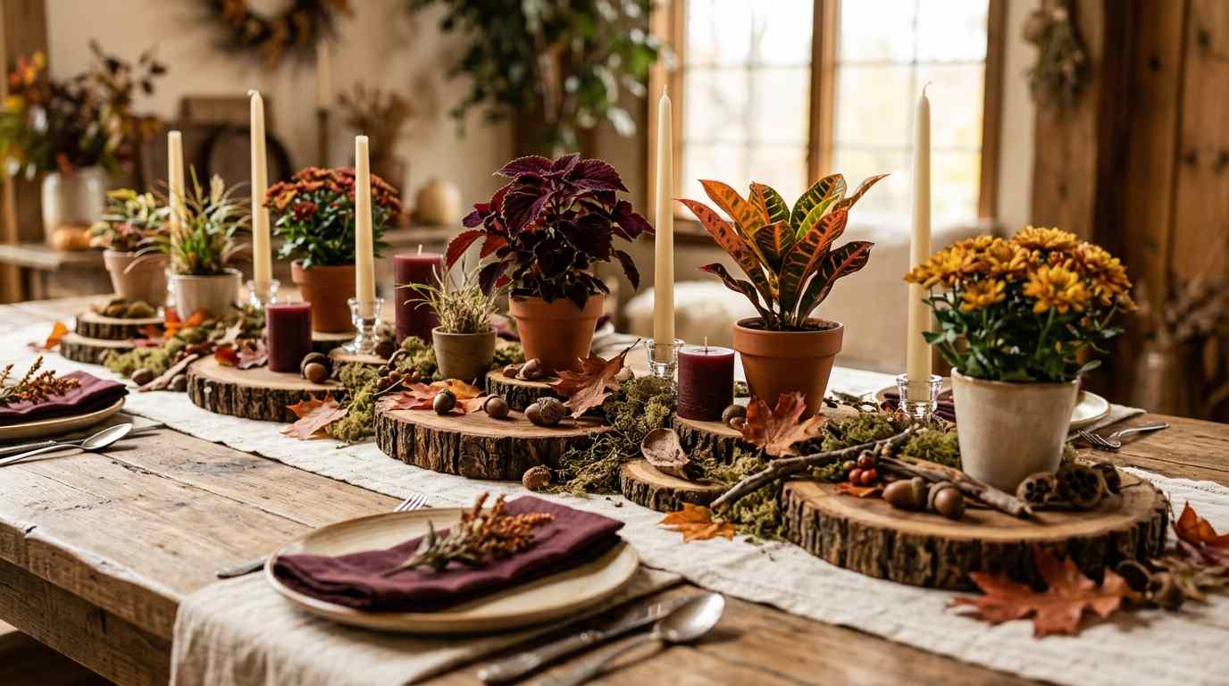 The Rustic Wood Slice Arrangement