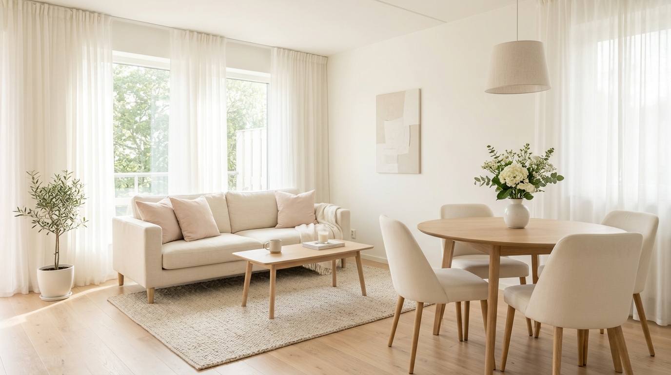 Pick Light Colors to Make Everything Feel Bigger
