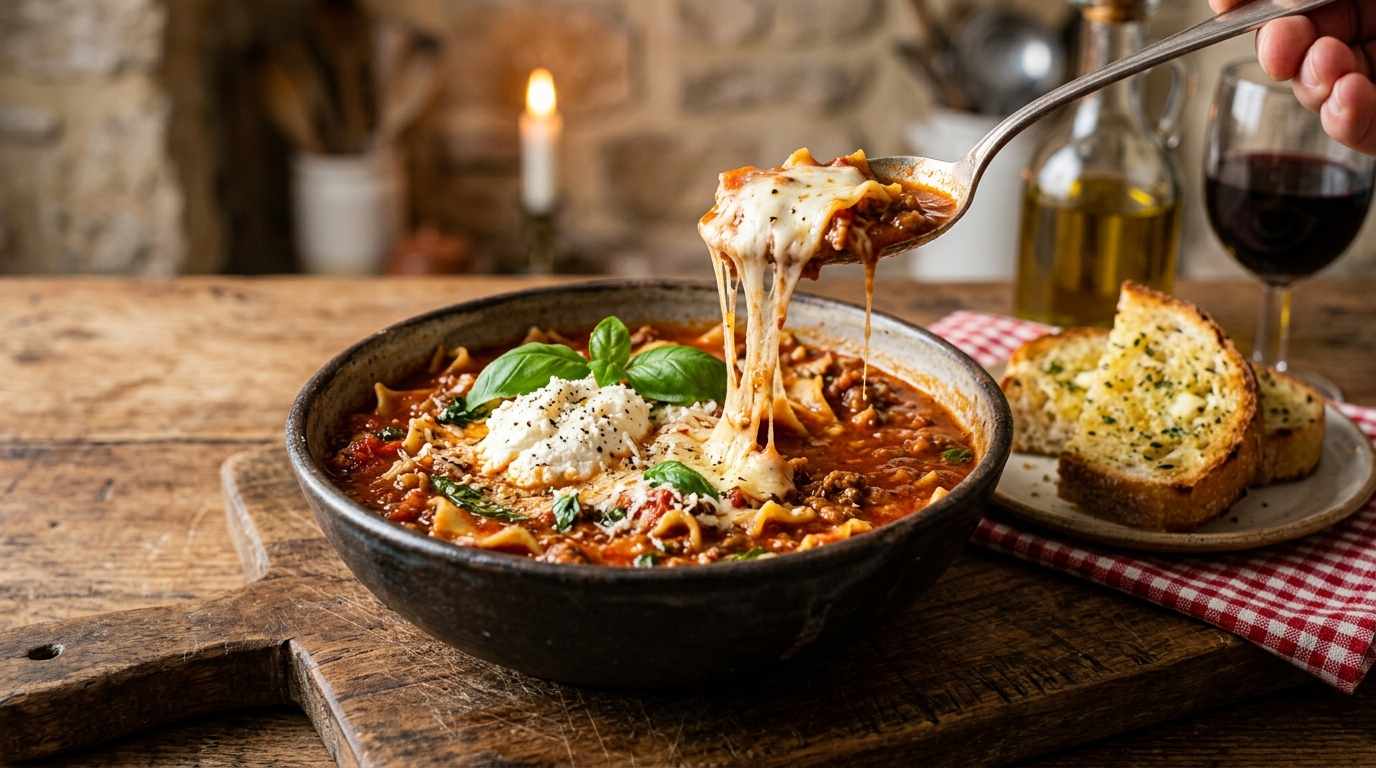 Slow Cooker Lasagna Soup