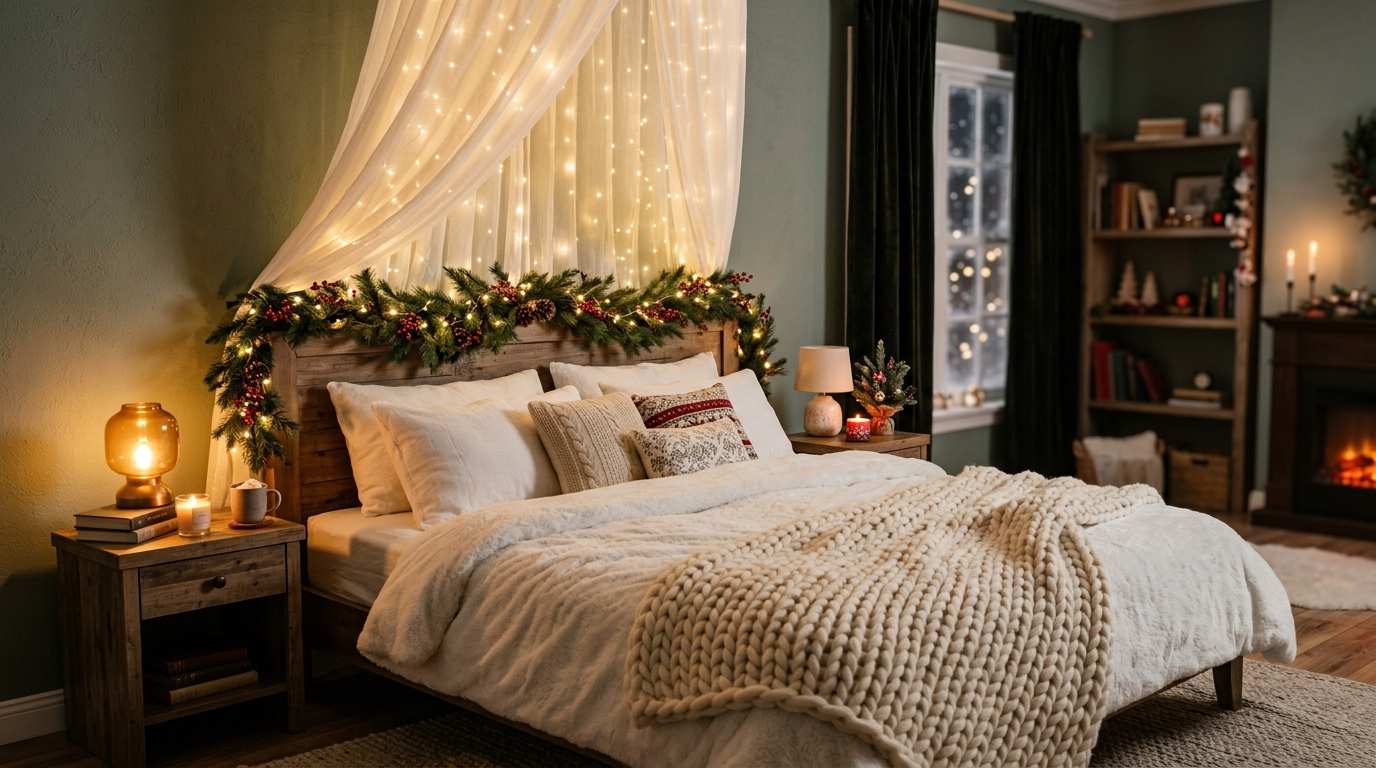 The Fairy Light Canopy Bed