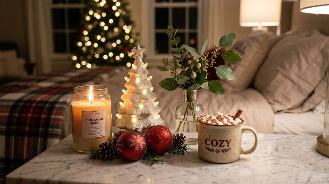  The Nightstand Christmas Vignette
