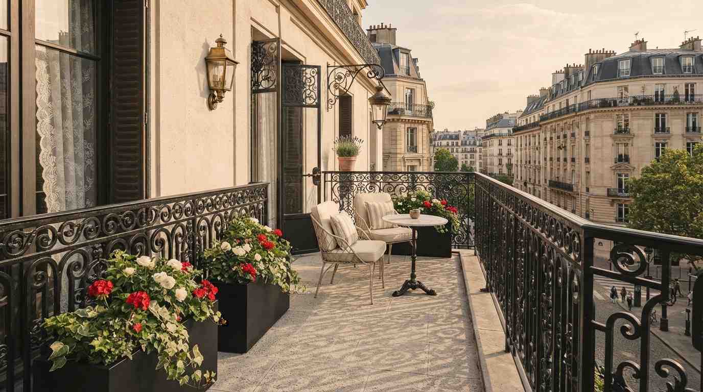 The Classic Wrought Iron + Stone Aesthetic

