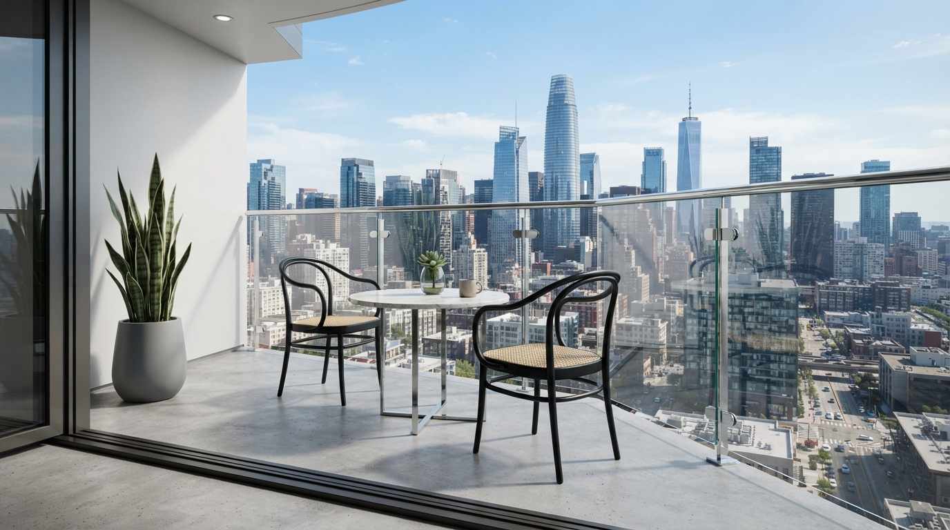 The Minimalist Glass Railing Design