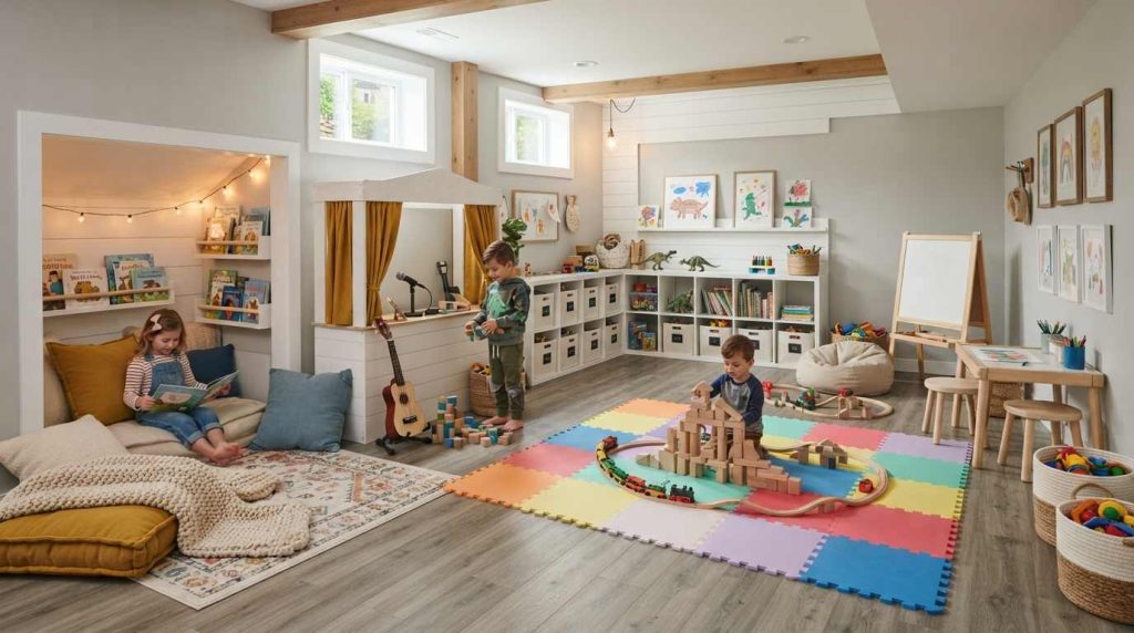 Design a Basement Playroom