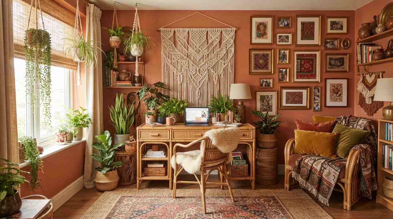 The Boho Maximalist Office