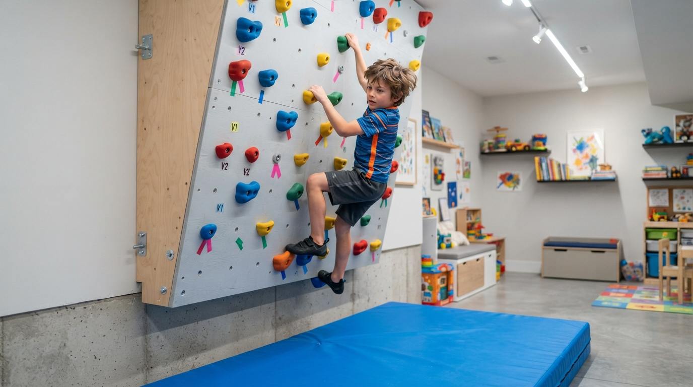 Climbing Wall or Active Play Feature
