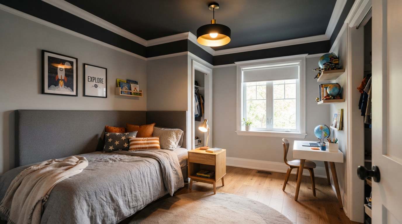 Charcoal Gray Ceiling