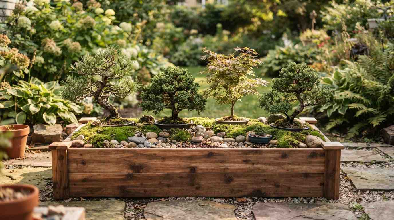 The Raised Bed Bonsai Garden