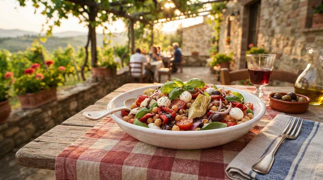 Italian Antipasto Chickpea Salad