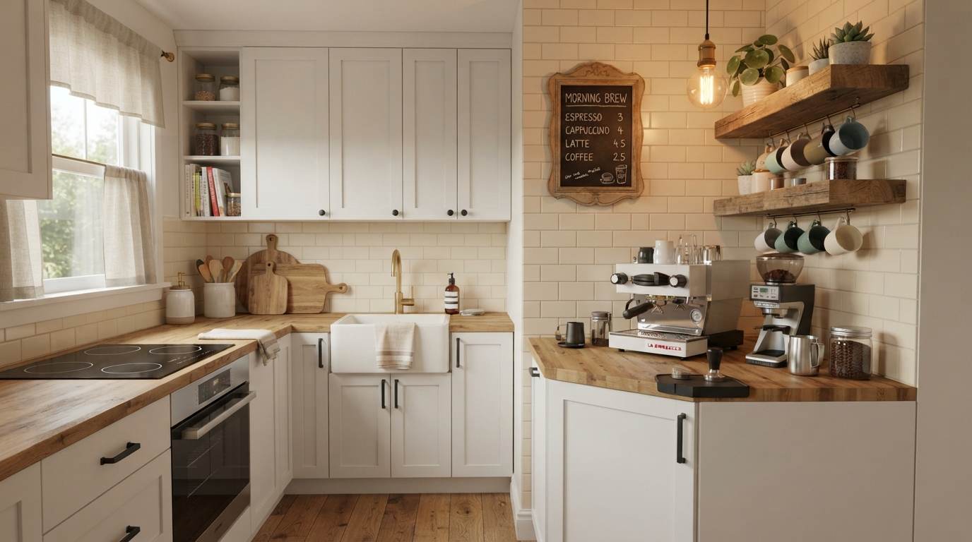 The Compact Kitchen with Coffee Bar