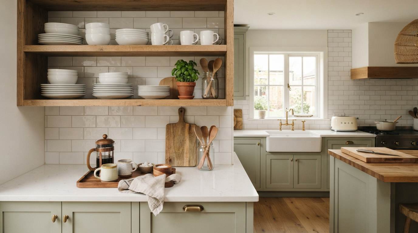 Open Shelving in the Kitchen