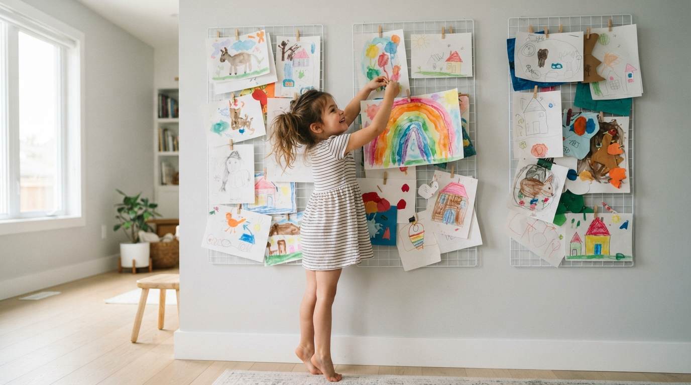 Wall-Mounted Art Display