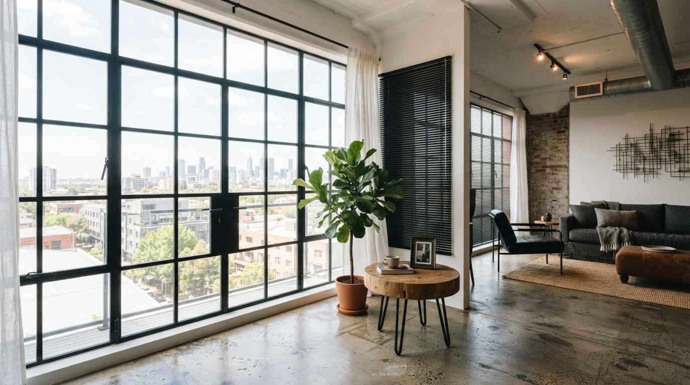 Large Windows with Minimal Treatments
