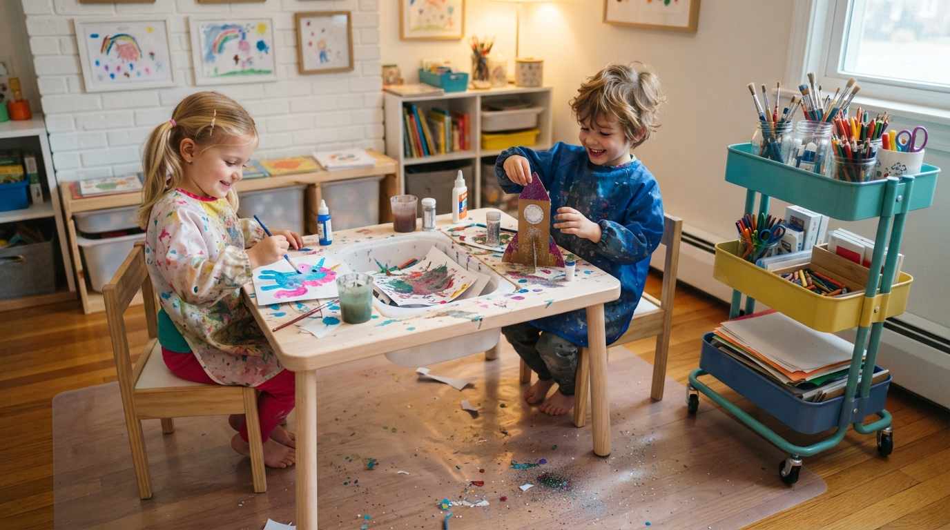 Dedicated Messy Play Zone
