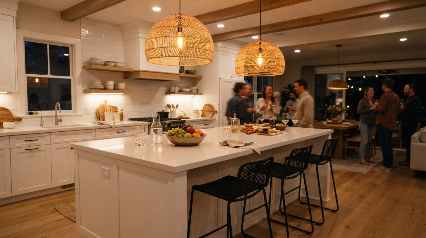  Bring In a Warm Pendant Light