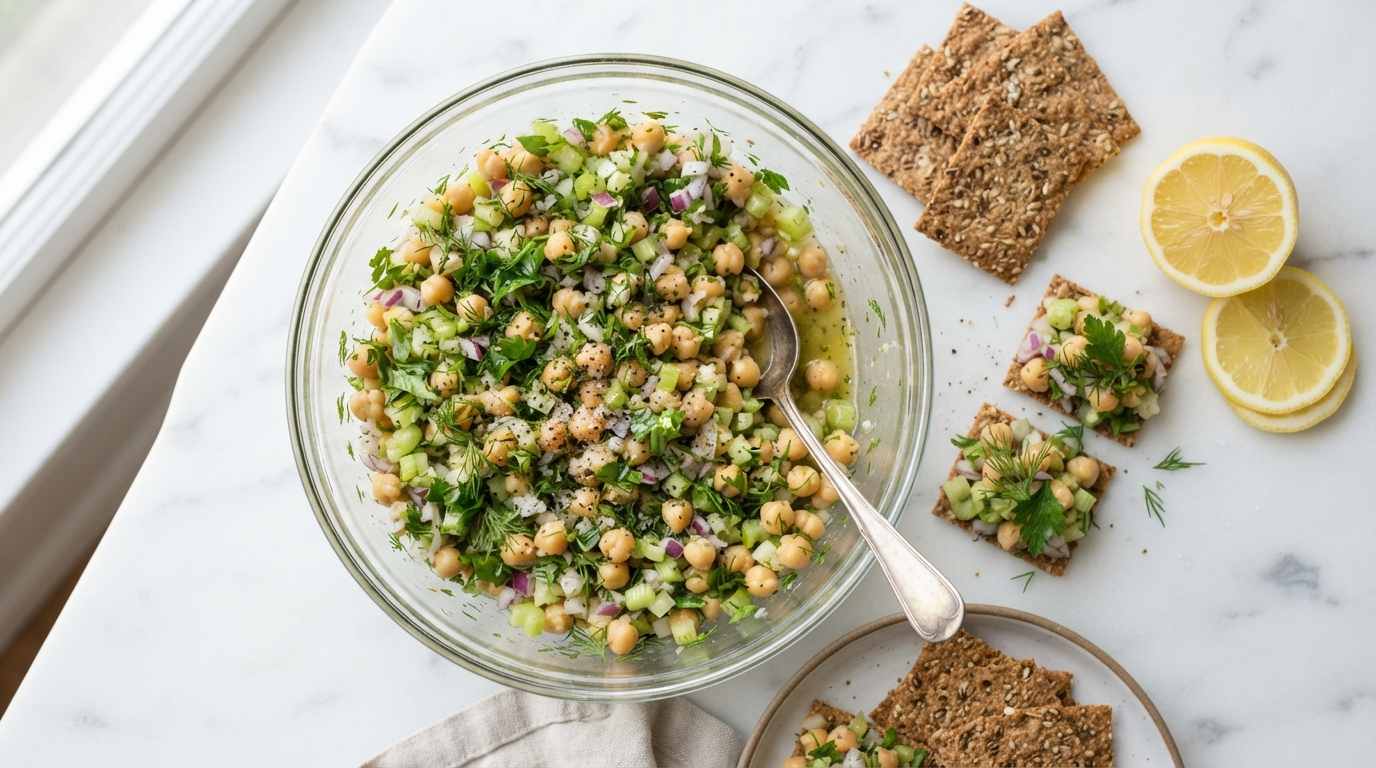 Lemon Herb Chickpea Salad