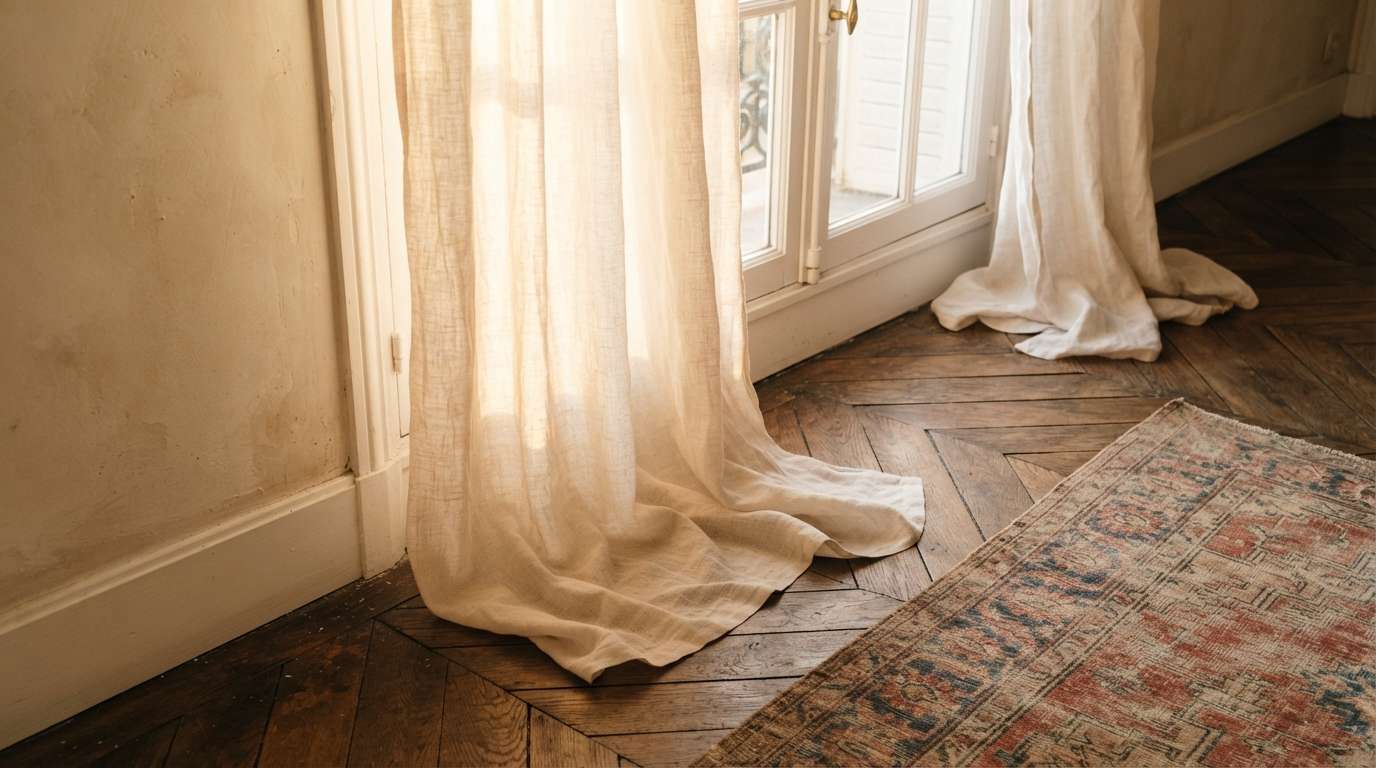 Curtains That Pool on the Floor