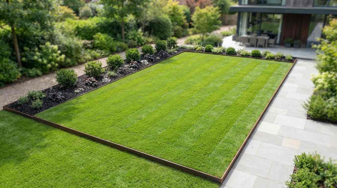 Minimal Lawn with Defined Edges