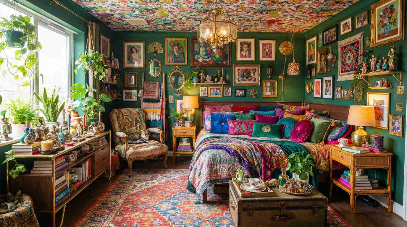 Colorful Maximalist Bedroom