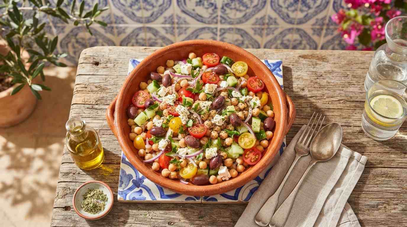 Classic Mediterranean Chickpea Salad