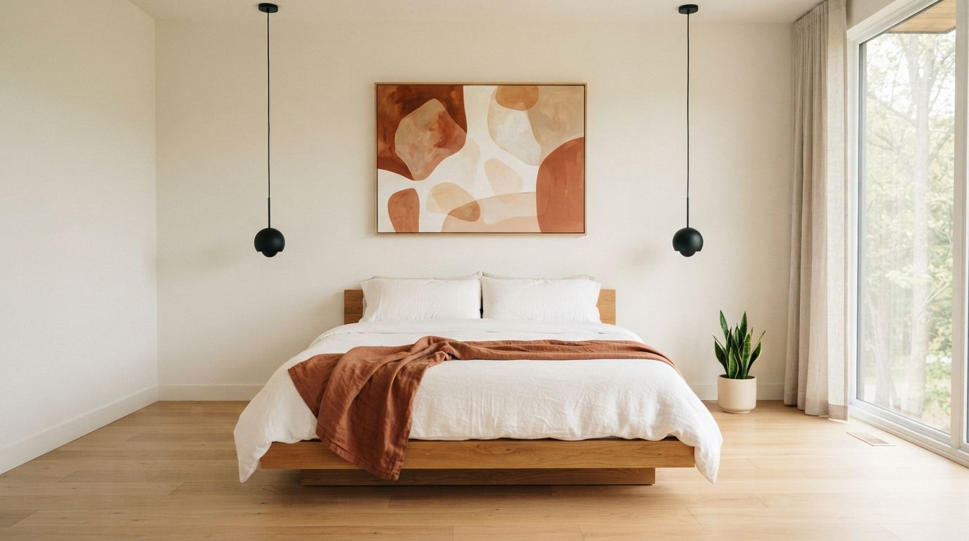 Warm Minimalist Bedroom