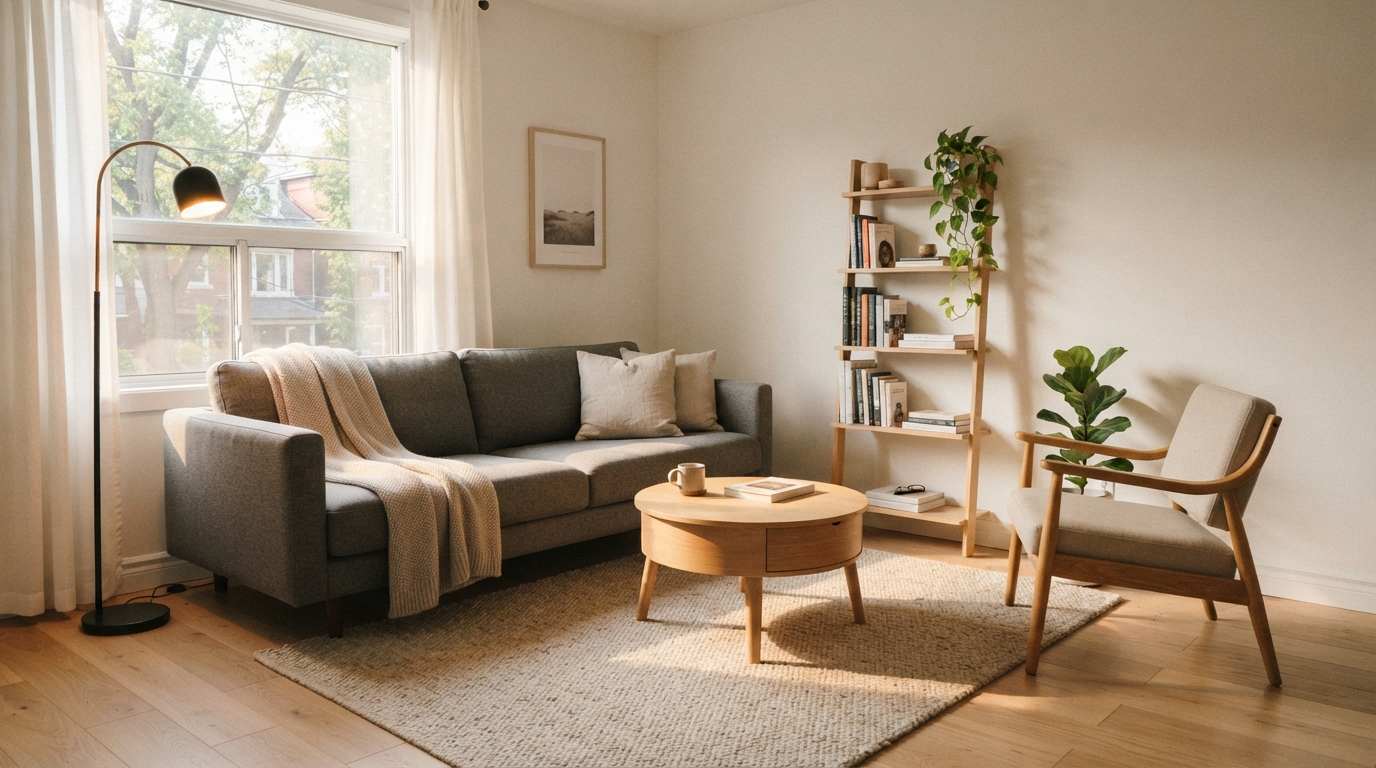 Create a Cozy Living Room Without Overcrowding