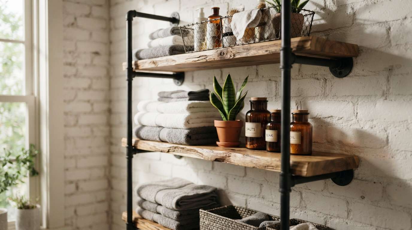 Open Metal Shelving
