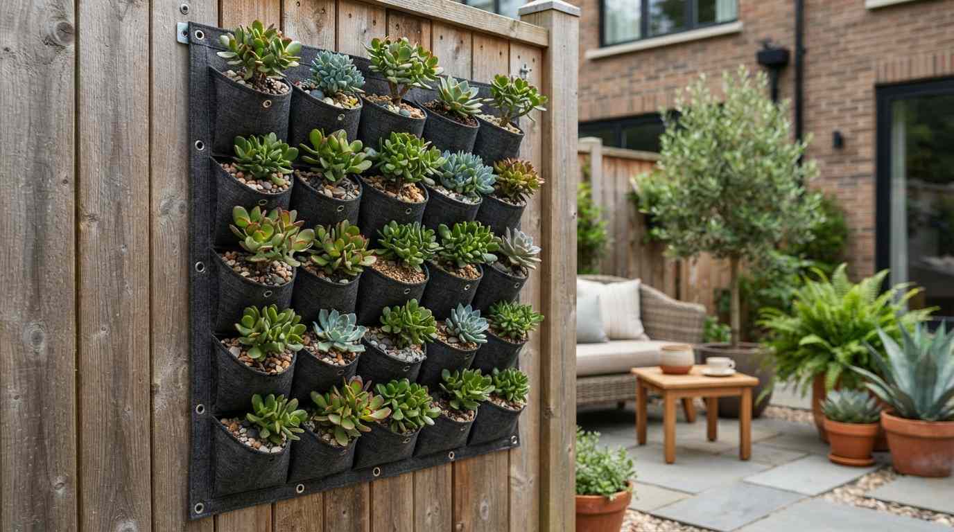 The Vertical Wall Garden with Bonsai Pockets