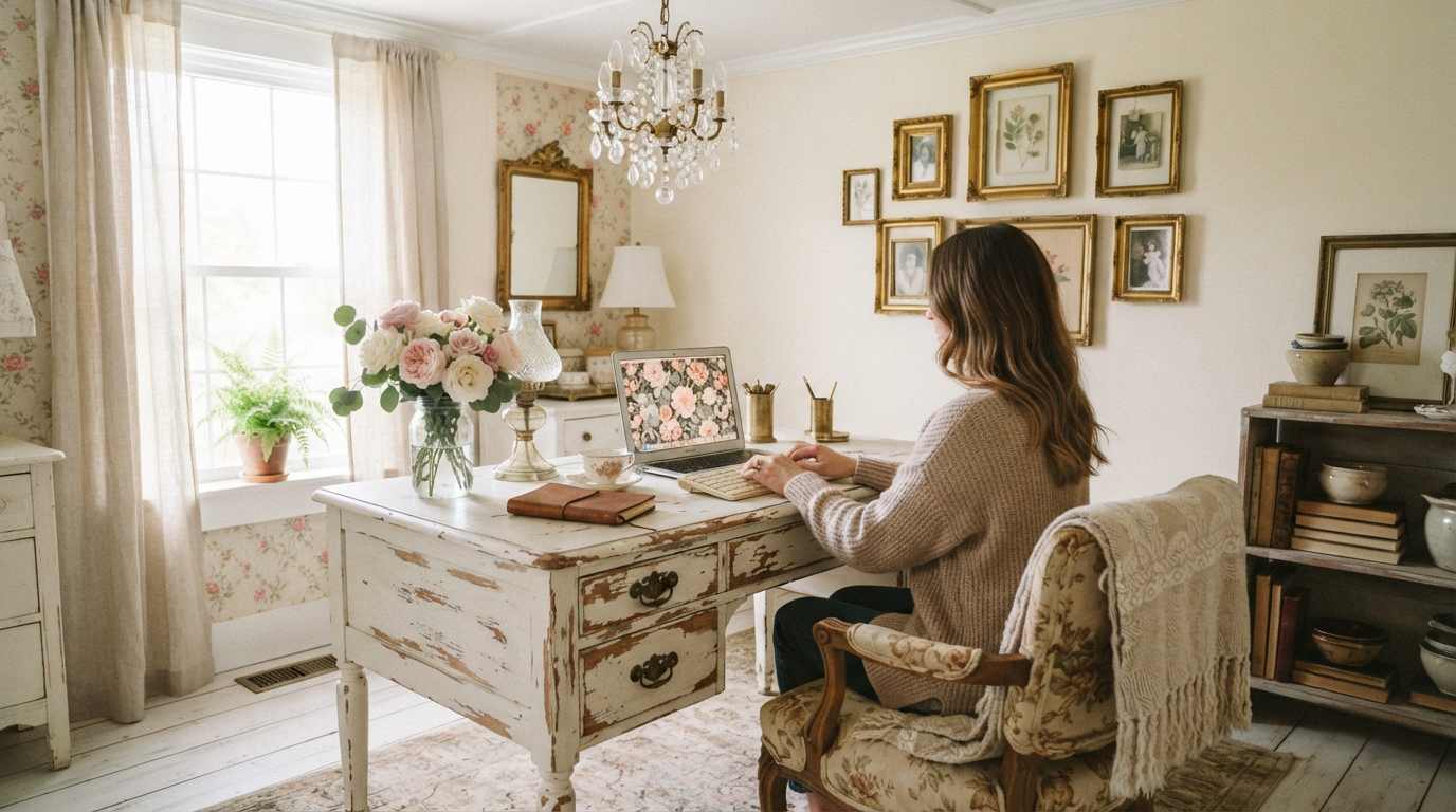 The Shabby Chic Home Office