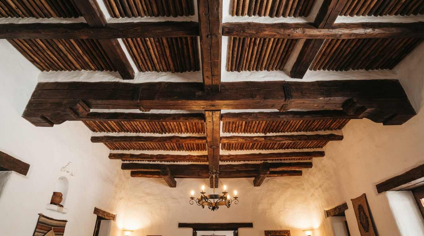 Exposed Wooden Beams