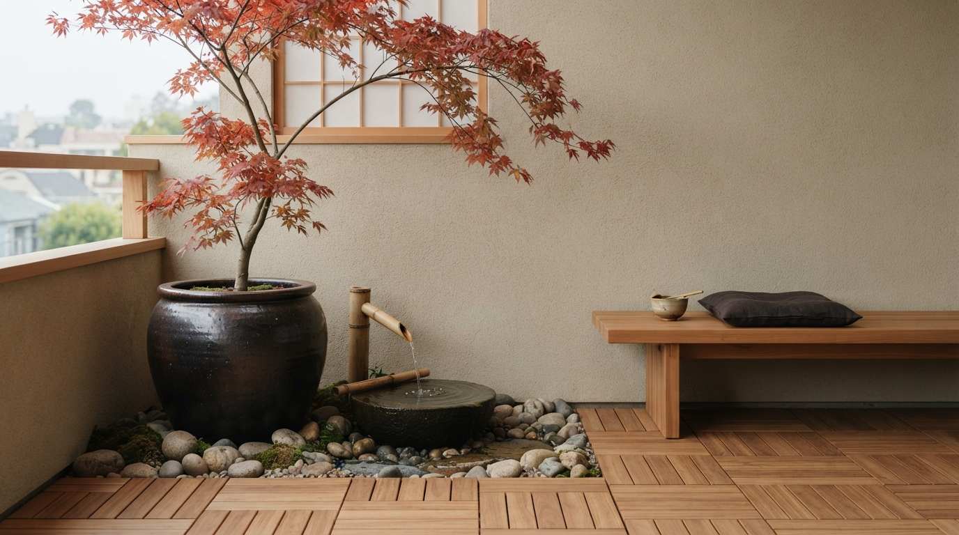 The Japanese Zen Balcony