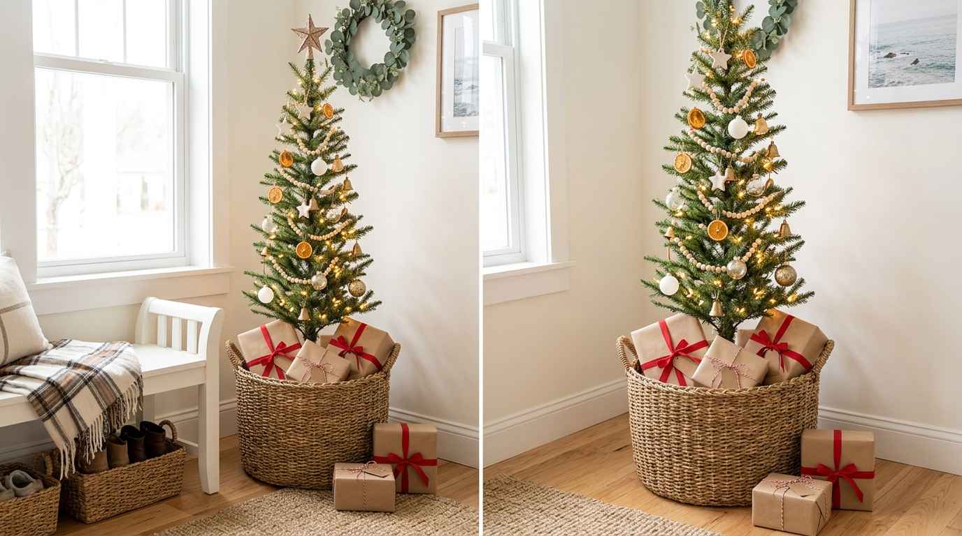  Christmas Tree in a Basket