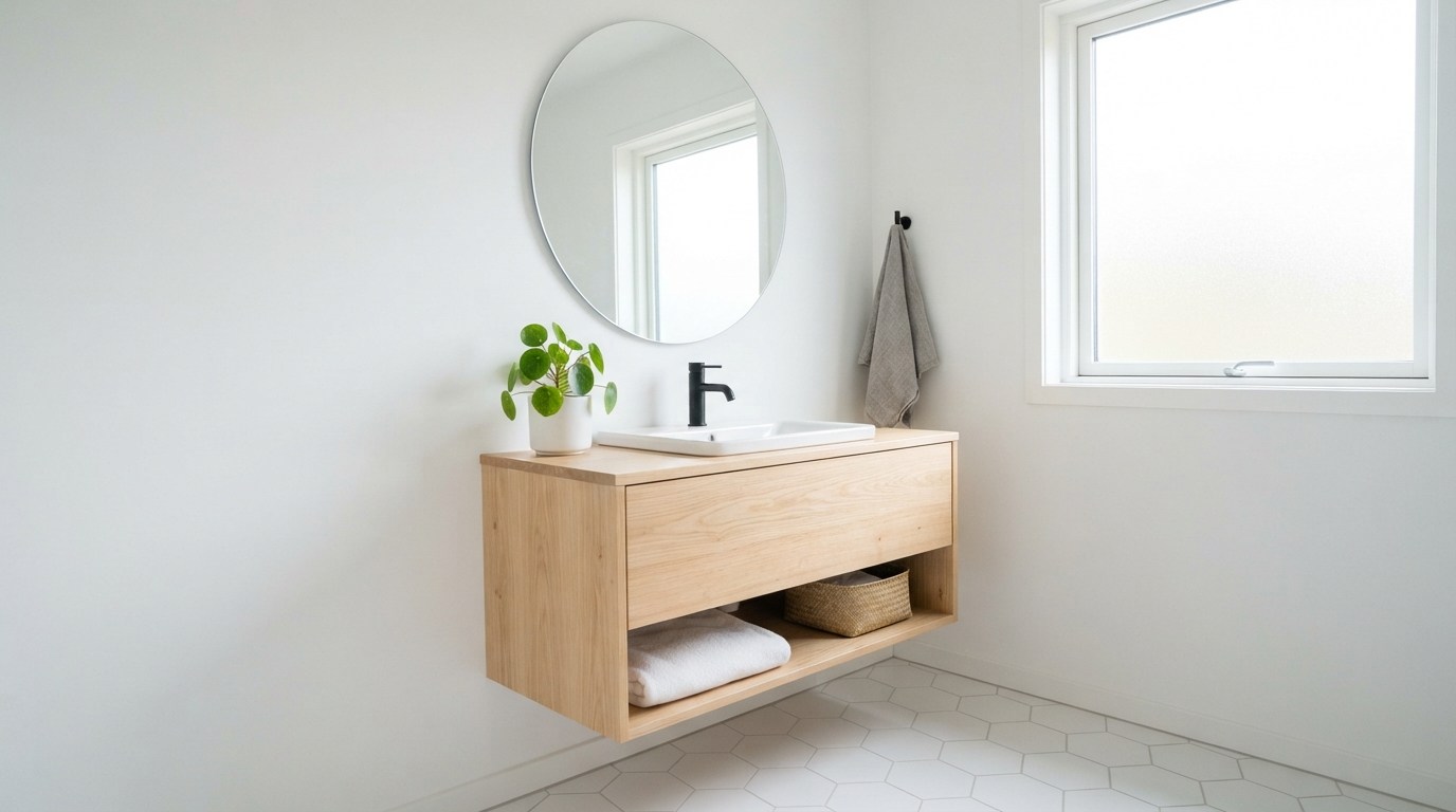 Add a Small Stool or Wooden Bench
