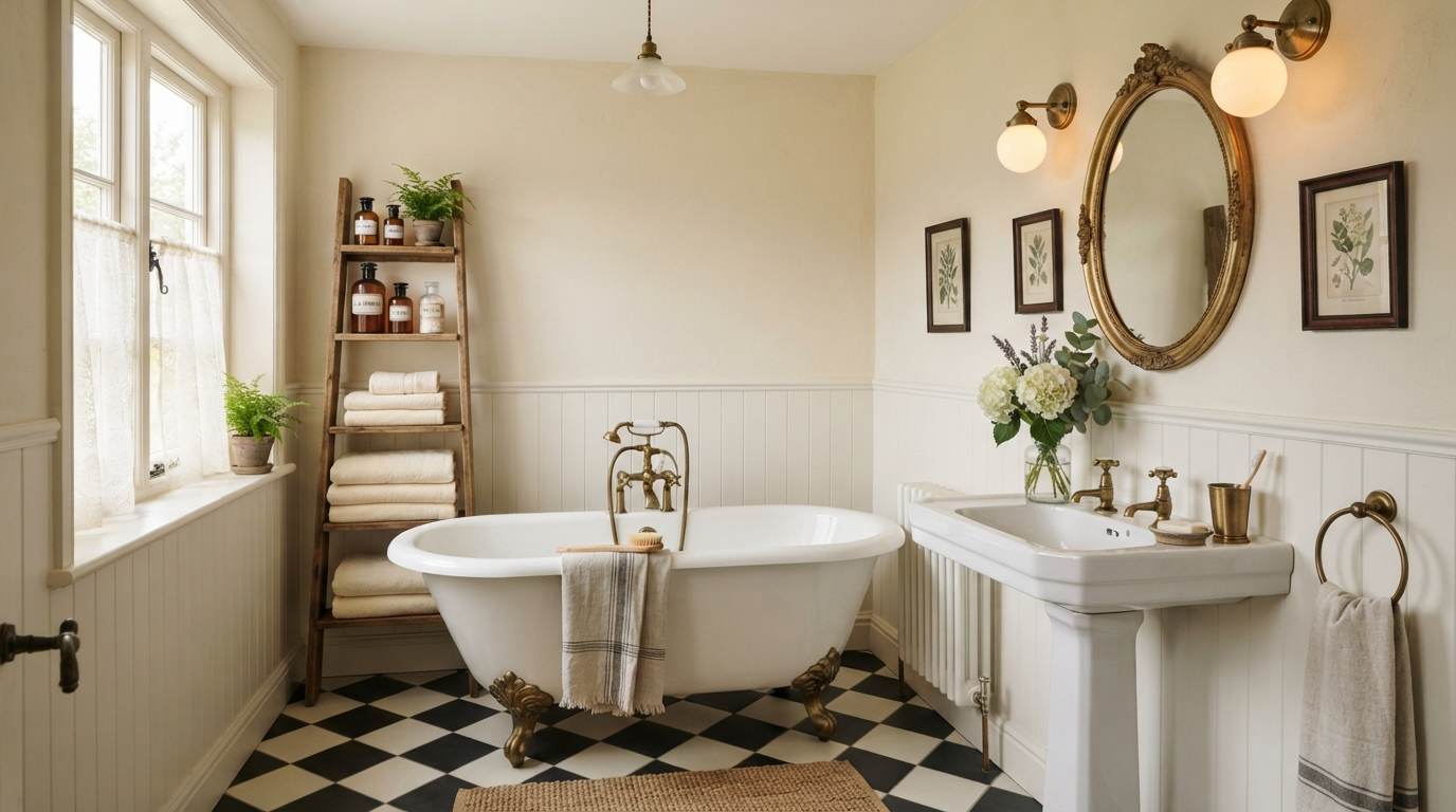 The Vintage-Inspired Bathroom