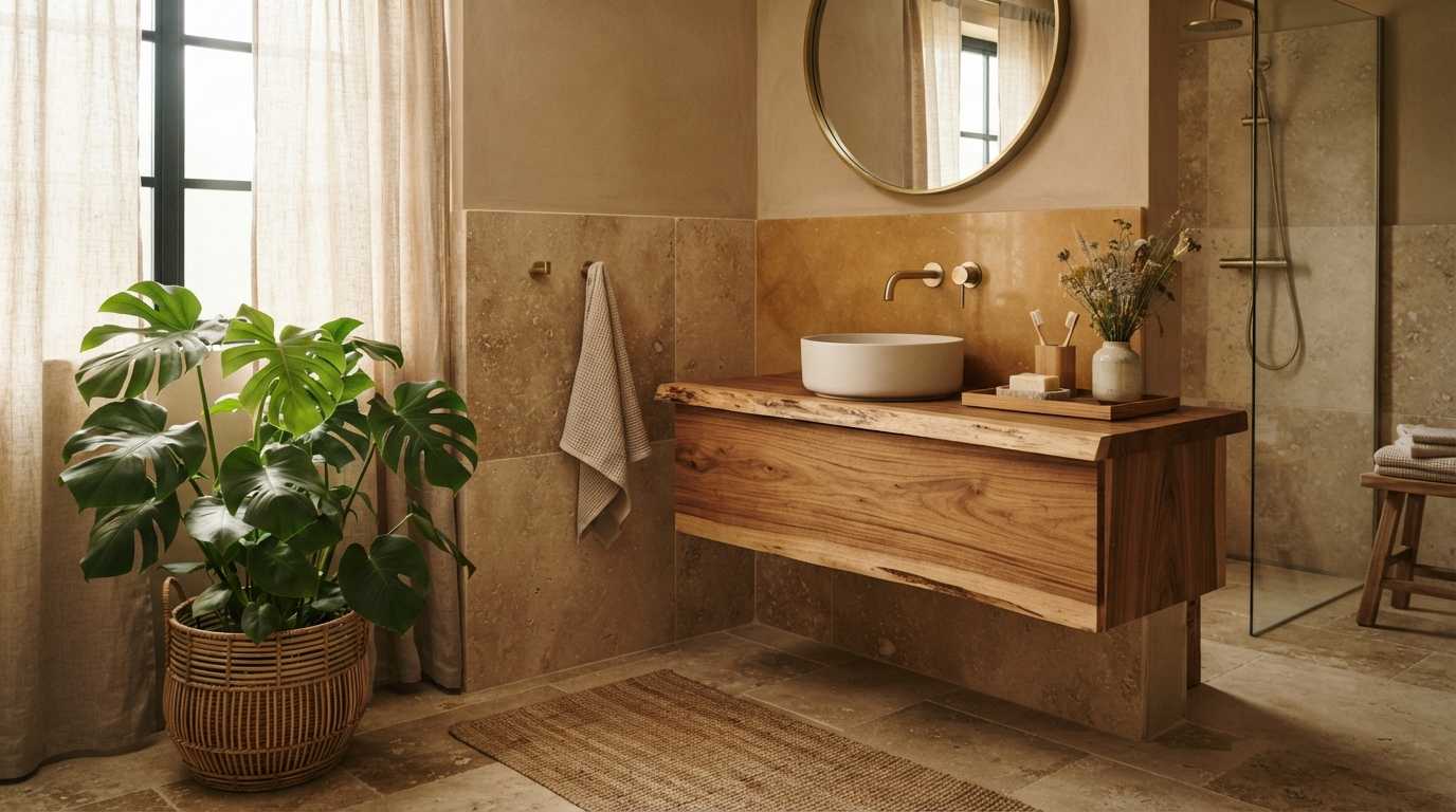 Earthy Organic Bathroom