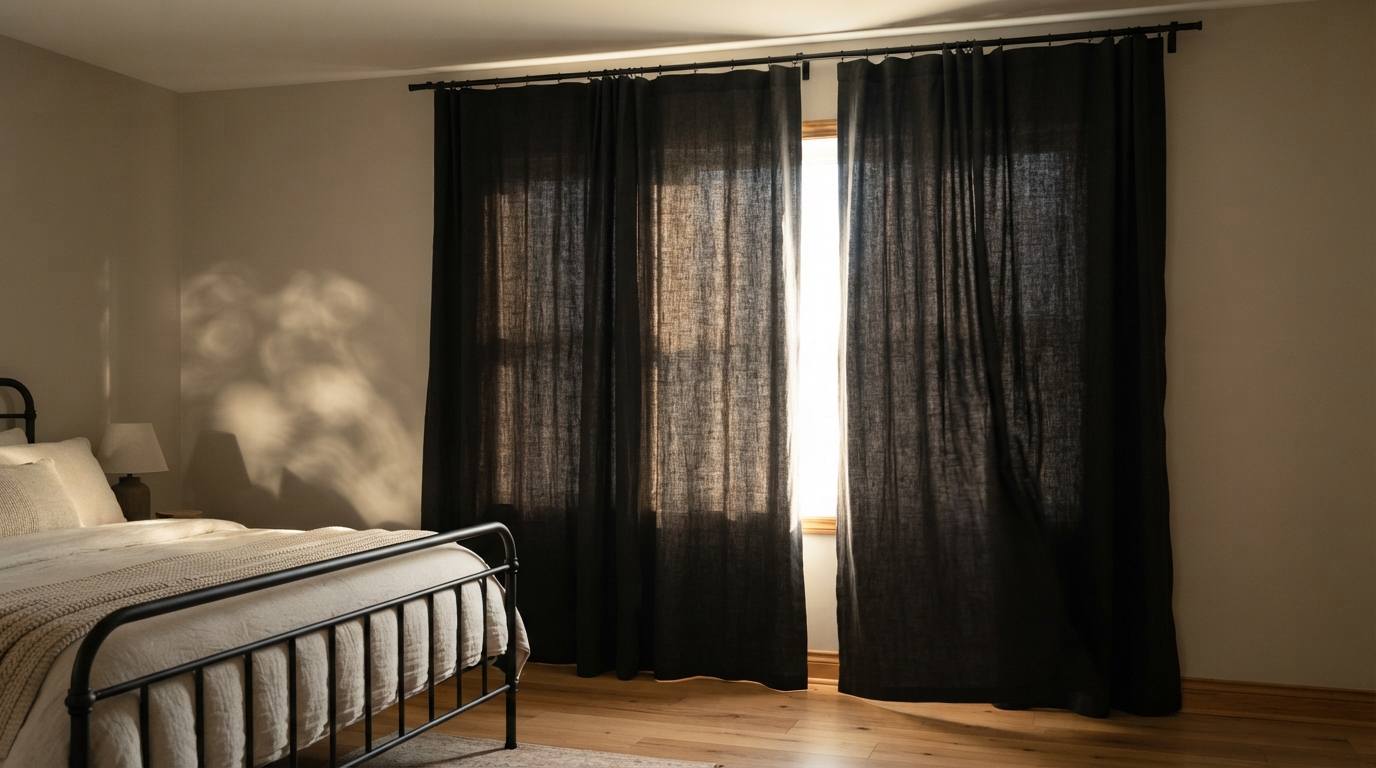 Black Window Treatments