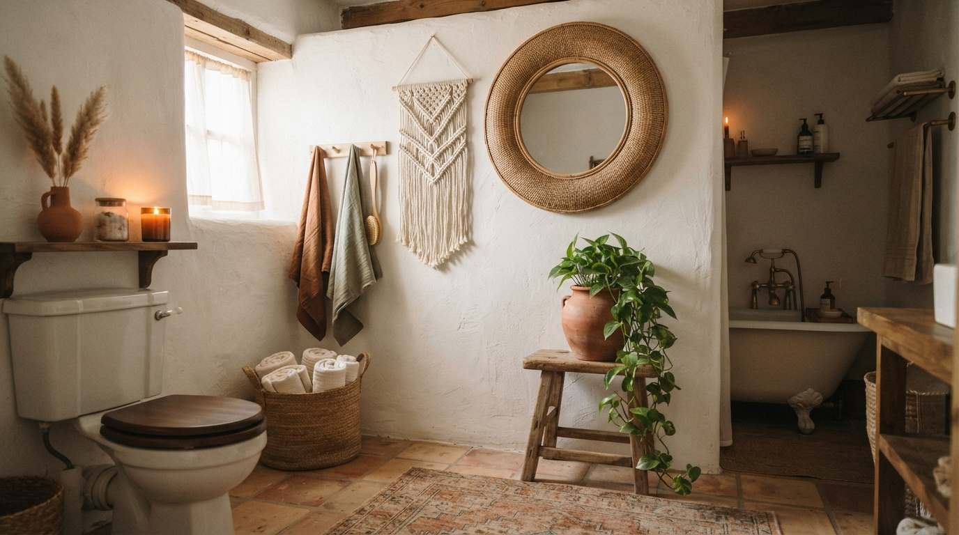 Boho Bathroom Vibes That Feel Effortless