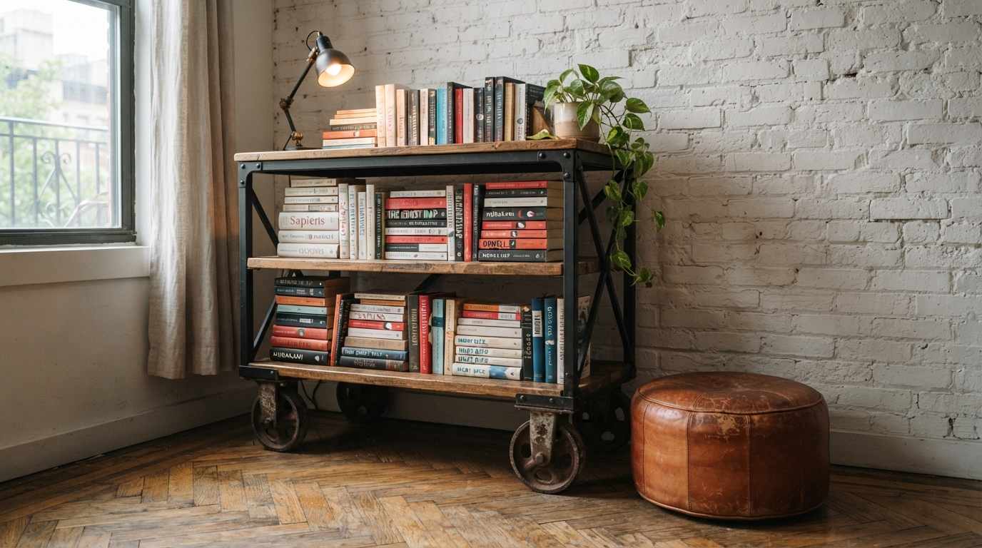 The Tiny Apartment Rolling Cart Nook