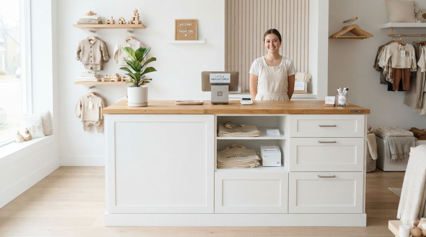 The Minimalist Wood and White Combo