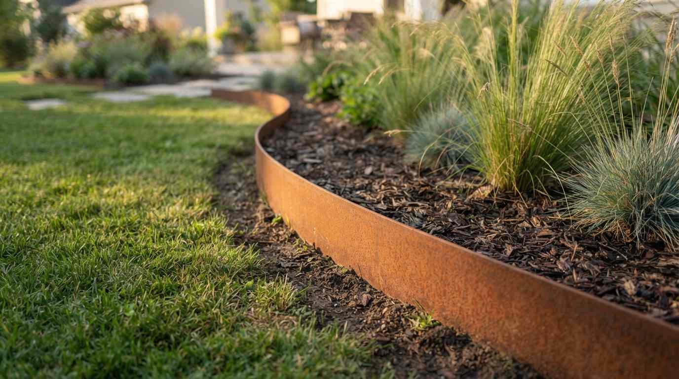 Weathered Steel Edging

