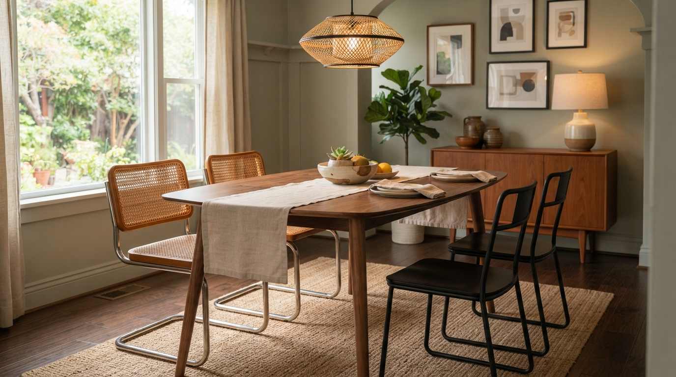 Mix Furniture Styles, But Keep the Scale Consistent