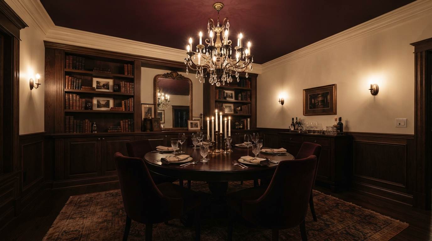 Moody Burgundy or Wine Ceiling
