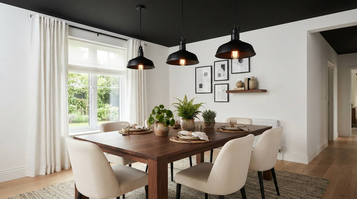  Classic Matte Black Ceiling
