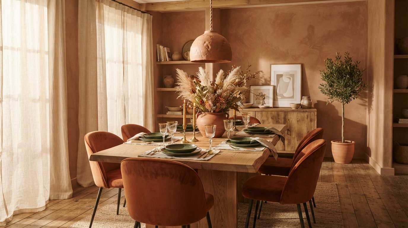 Modern Terracotta Dining Room Ideas