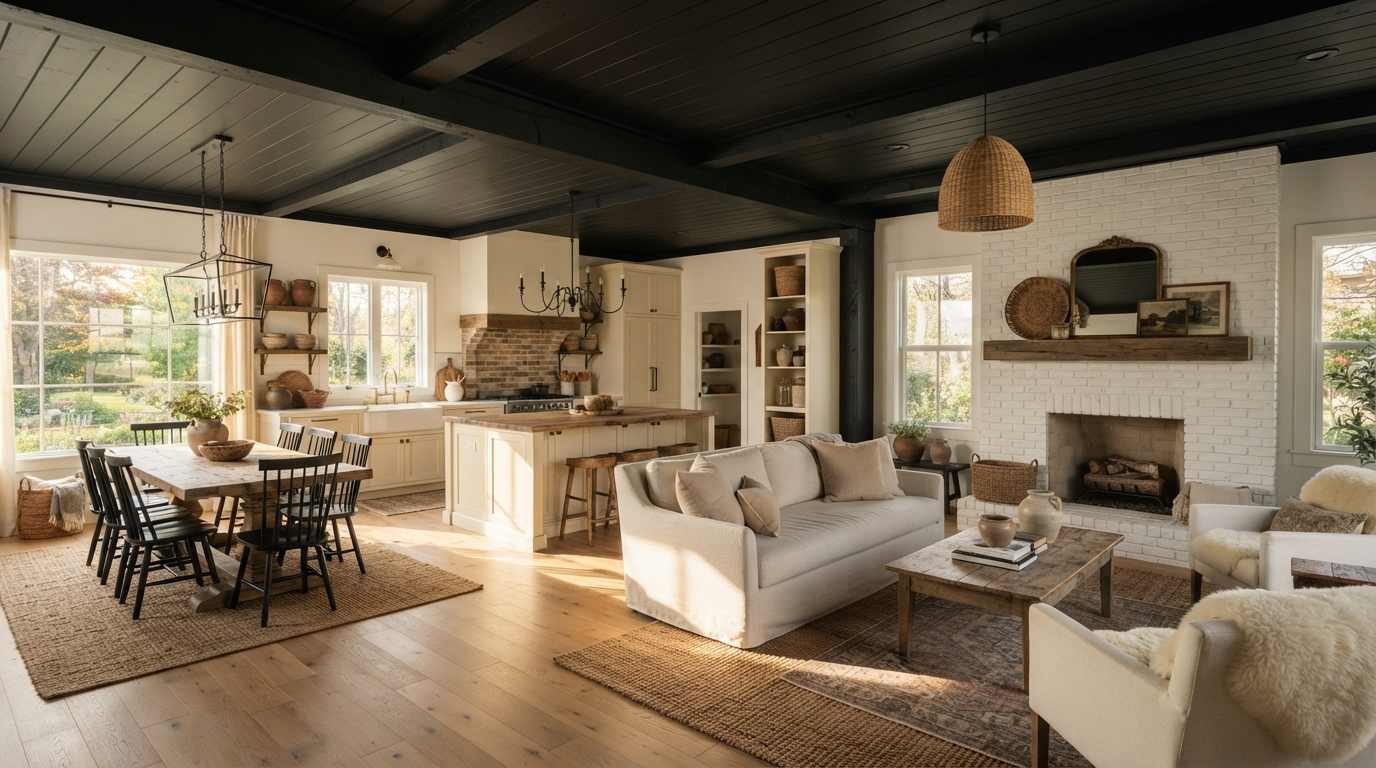 Black Shiplap Ceiling
