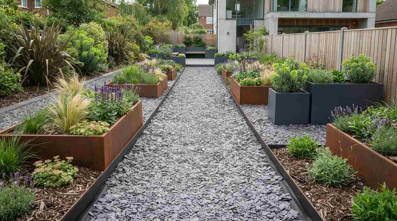 Gravel and Pea Shingle Ground Cover
