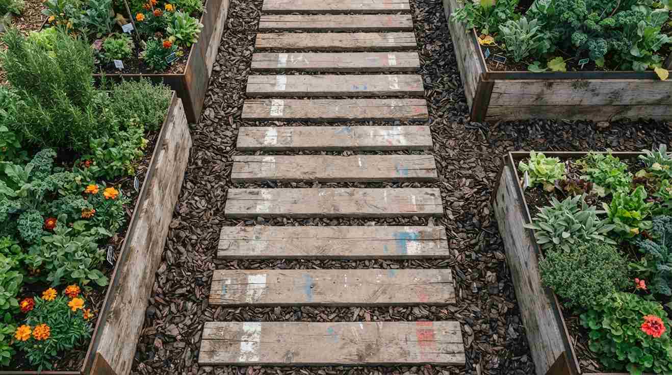 Vertical Pallet Wall Gardens
